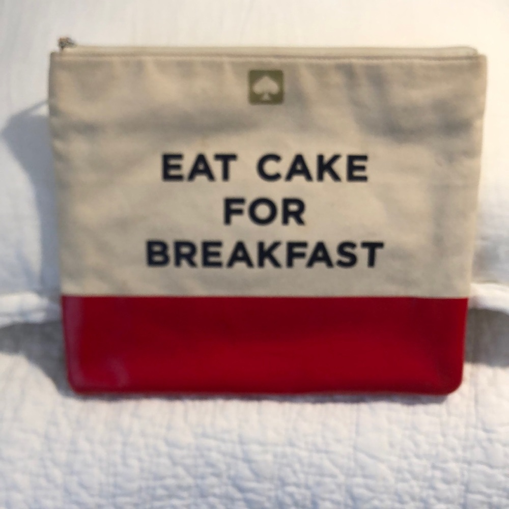 Kate Spade canvas clutch